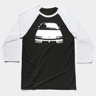 Pontiac Trans Sport 1990s American classic minivan monoblock white Baseball T-Shirt